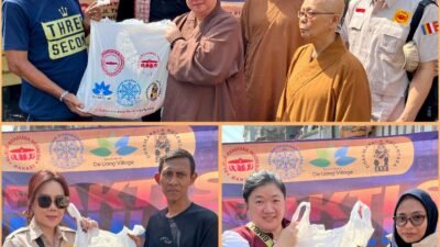 Sangha Mahayana Indonesia Gelar Baksos untuk Korban Kebakaran di Tangki Tamansari 