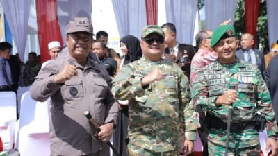 Pemkab Asahan Hadiri Upacara HUT ke-80 TNI di Dua Lokasi
