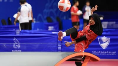 Zahrotus Syifa Lolos ke Semifinal Teqball Asian Youth Games 2025