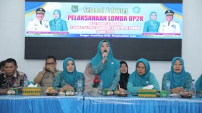 TP PKK Asahan Gelar Evaluasi Lomba UP2K di Desa Bunut Sebrang