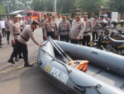 Kapolres Pasuruan Pimpin Apel Kesiapan Tanggap Darurat Bencana 2025