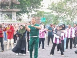 Senam Bersama ASN Lampung Timur Perkuat Kebugaran dan Kekompakan