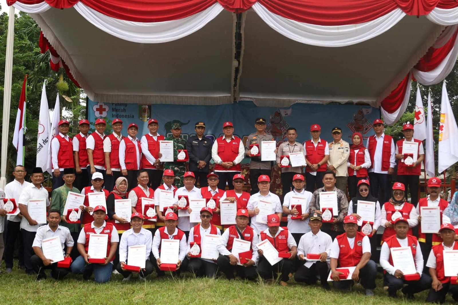 Palang Merah Indonesia (PMI) Kabupaten Lampung Timur menggelar Perkemahan Jumpa Bhakti Gembira (JUMBARA) PMR I