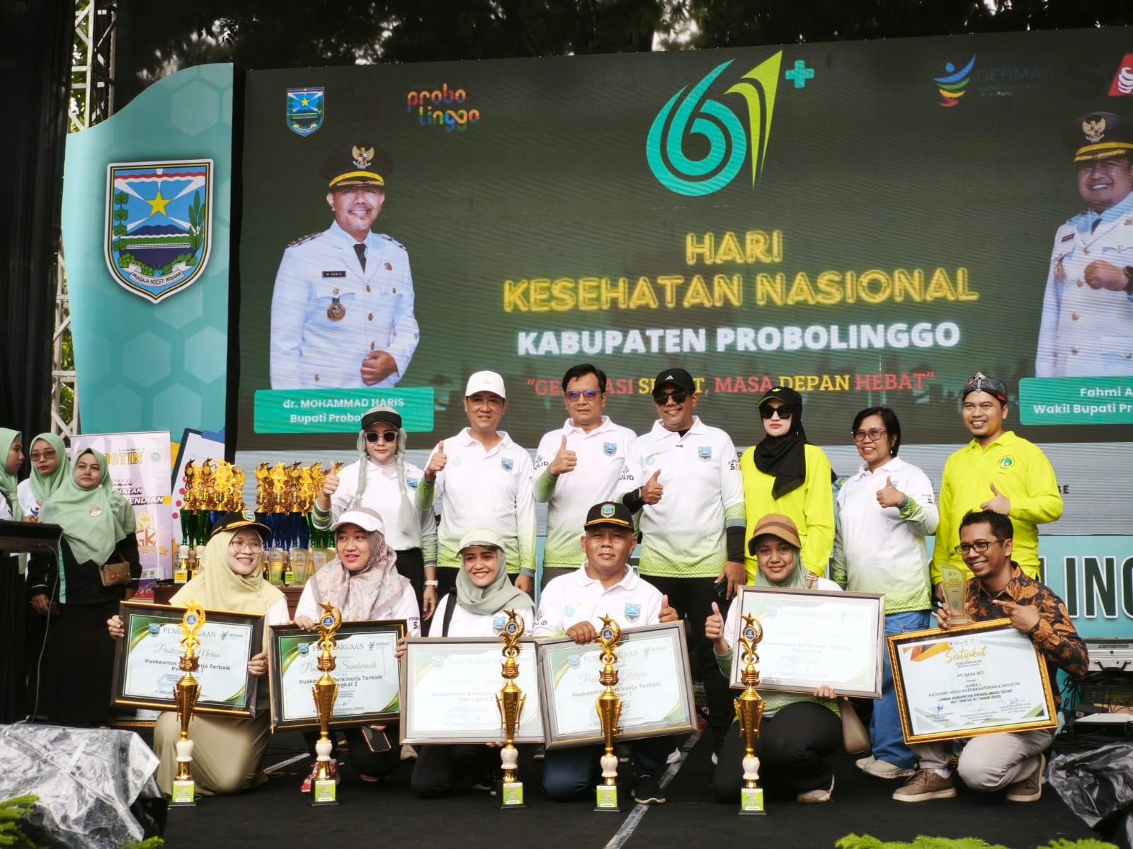 Menuju Probolinggo Sehat, Danramil Hadiri Peringatan Hari Kesehatan Nasional 2025