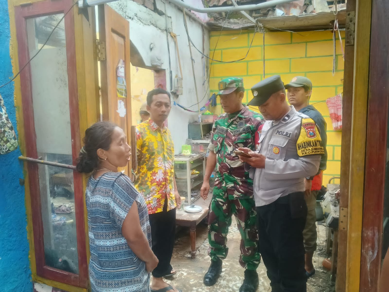 Angin Kencang Terjang Sumberrejo, Polsek Purwosari Pastikan Warga Selamat