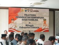 Polresta Sidoarjo Tingkatkan Kapasitas Satkamling Lewat Pelatihan Terpadu