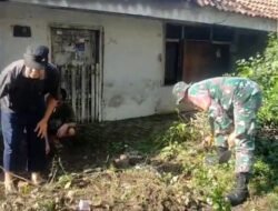 Babinsa dan Warga Mojosemi Kompak Gelar Kerja Bakti Bersihkan Lingkungan