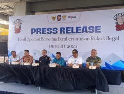 Bea Cukai Kediri dan Pemkot Kediri Paparkan Hasil Penindakan Rokok Ilegal Sepanjang 2025