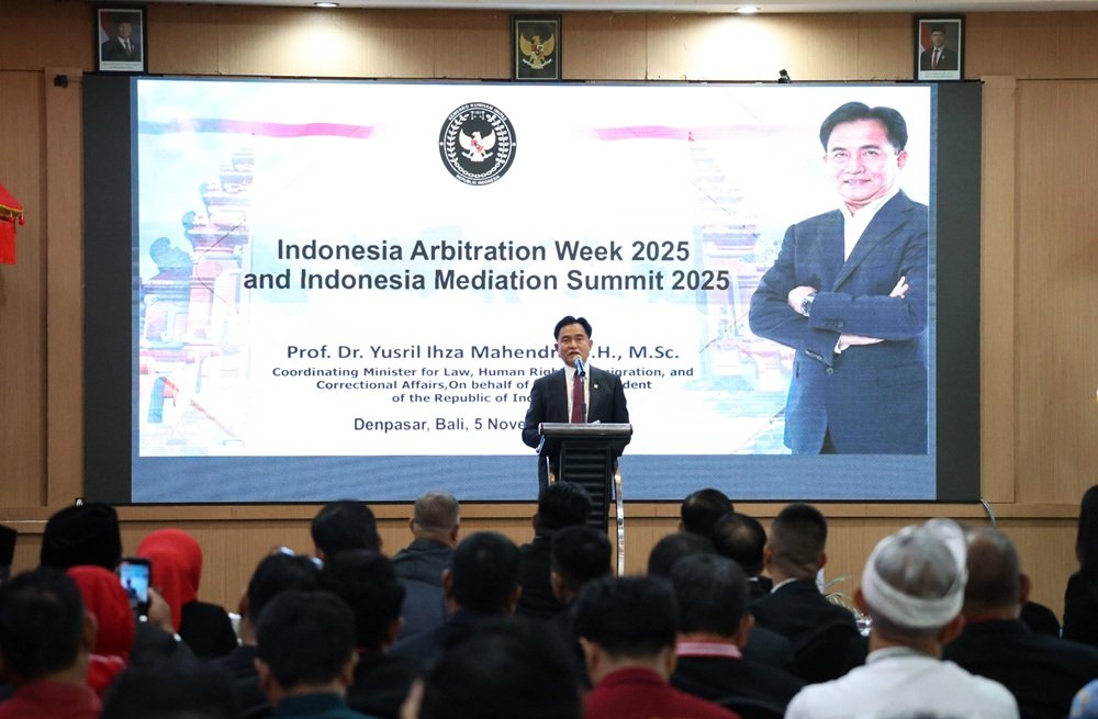 Menko Kumham Imipas Yusril Buka Indonesia Arbitration Week 2025