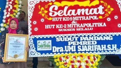 Pemred Media Sudut Pandang Raih Mitrapol Award 2025
