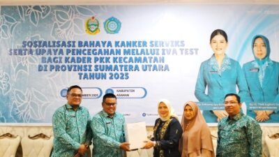 TP PKK Sumut Sosialisasikan IVA Test dan Bantuan di Asahan