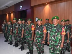 Dandim 0501/JP Pimpin Acara Tradisi Penerimaan dan Pelepasan Personel