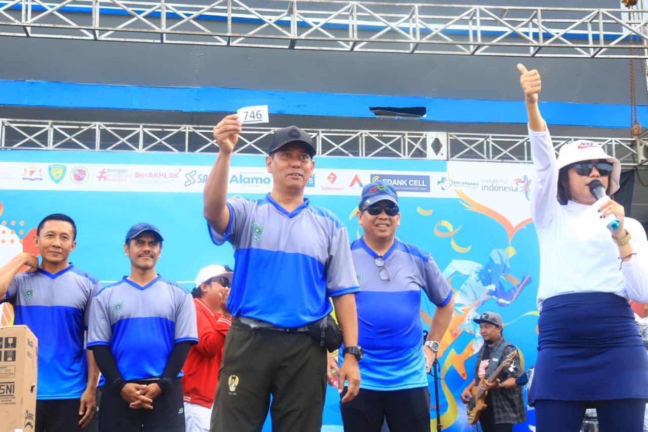 Letkol Arh Iwan Hermaya, menghadiri dan mengikuti gelaran Water Run 2025