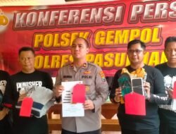Polsek Gempol Tangkap Lima Pelaku Curanmor dan Curemas Yang Beroperasi di Wilayah Gempol