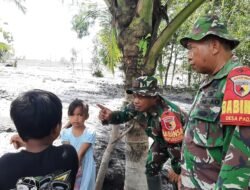 TNI Lumajang Beri Penguatan Mental untuk Anak-Anak Terdampak Lahar Semeru di Jugosari