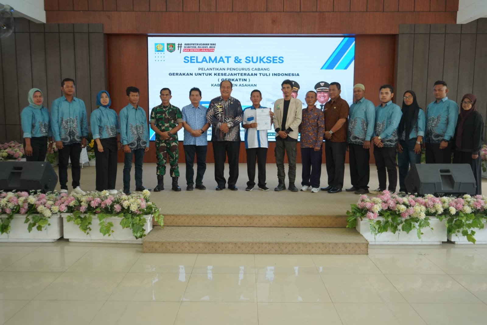 Pelantikan Pengurus Cabang Gerakan untuk Kesejahteraan Tuna Rungu Indonesia (GERKATIN) Kabupaten Asahan