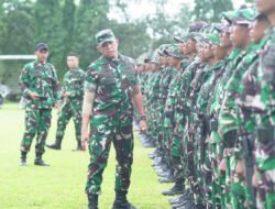 Pangdam Brawijaya Periksa Kesiapan Satgas Gulbencal Yonzipur 5/ABW untuk Aceh Tengah