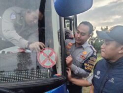 Jelang Nataru Ditlantas Polda Jatim Gelar Ramcheck di PO Bus