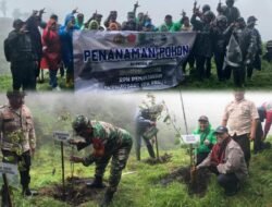 Perkuat Lereng Pegunungan, TNI dan Masyarakat Hijaukan Tosari