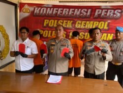Polsek Gempol Ungkap Kasus Pengeroyokan, 4 Pelaku Diamankan 1 DPO