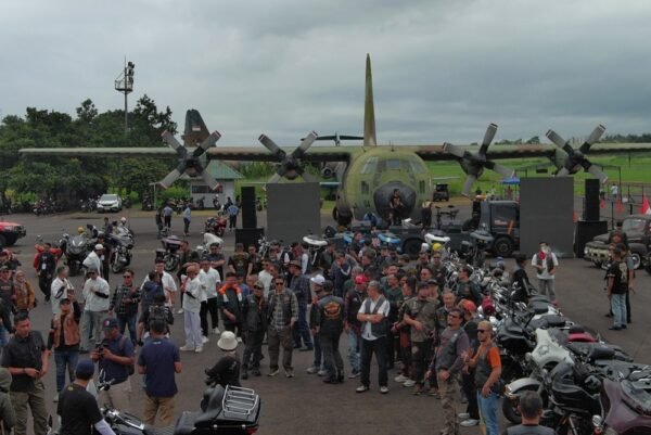 Lanud Husein Sastranegara Bersinergi dengan Komunitas Motor Galang Donasi untuk Korban Bencana Sumatera
