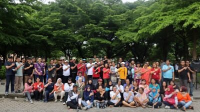 Dinas Perkim Kota Kediri Bersama Warga Gelar Senam dan Kerja Bakti