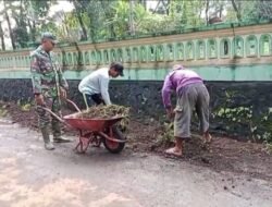 Koramil Wonoasih Mempelopori Pelaksanaan Kerja Bakti di Wilayah Binaan