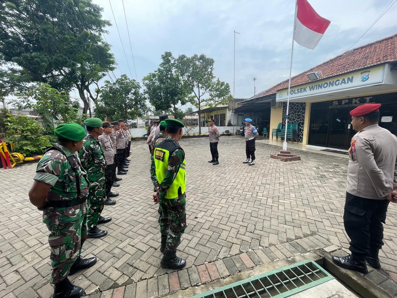 Apel gabungan Tiga Pilar Koramil Winongan