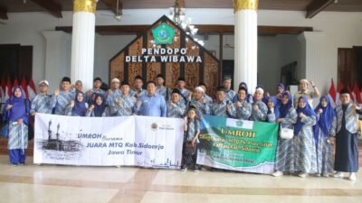 Tujuh Orang Juara MTQ Jawa Timur Asal Sidoarjo Dapat Bonus Umrah dari Pemkab Sidoarjo