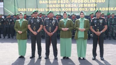 Danrem 083/Baladhika Jaya Kolonel Inf Kohir Memimpin Sertijab Dandim 0820/Probolinggo