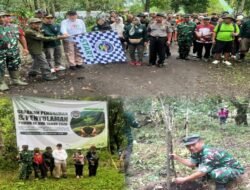 Peltu Hasan Wakili Danramil Prigen dalam Aksi Penghijauan di Lereng Arjuno