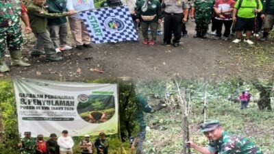 Peltu Hasan Wakili Danramil Prigen dalam Aksi Penghijauan di Lereng Arjuno