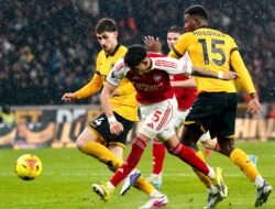 Arsenal Kehilangan Poin Penuh di Markas Wolves, Kebobolan pada Menit Akhir
