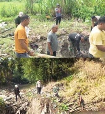 Babinsa Pembersihan Sungai Wiyati