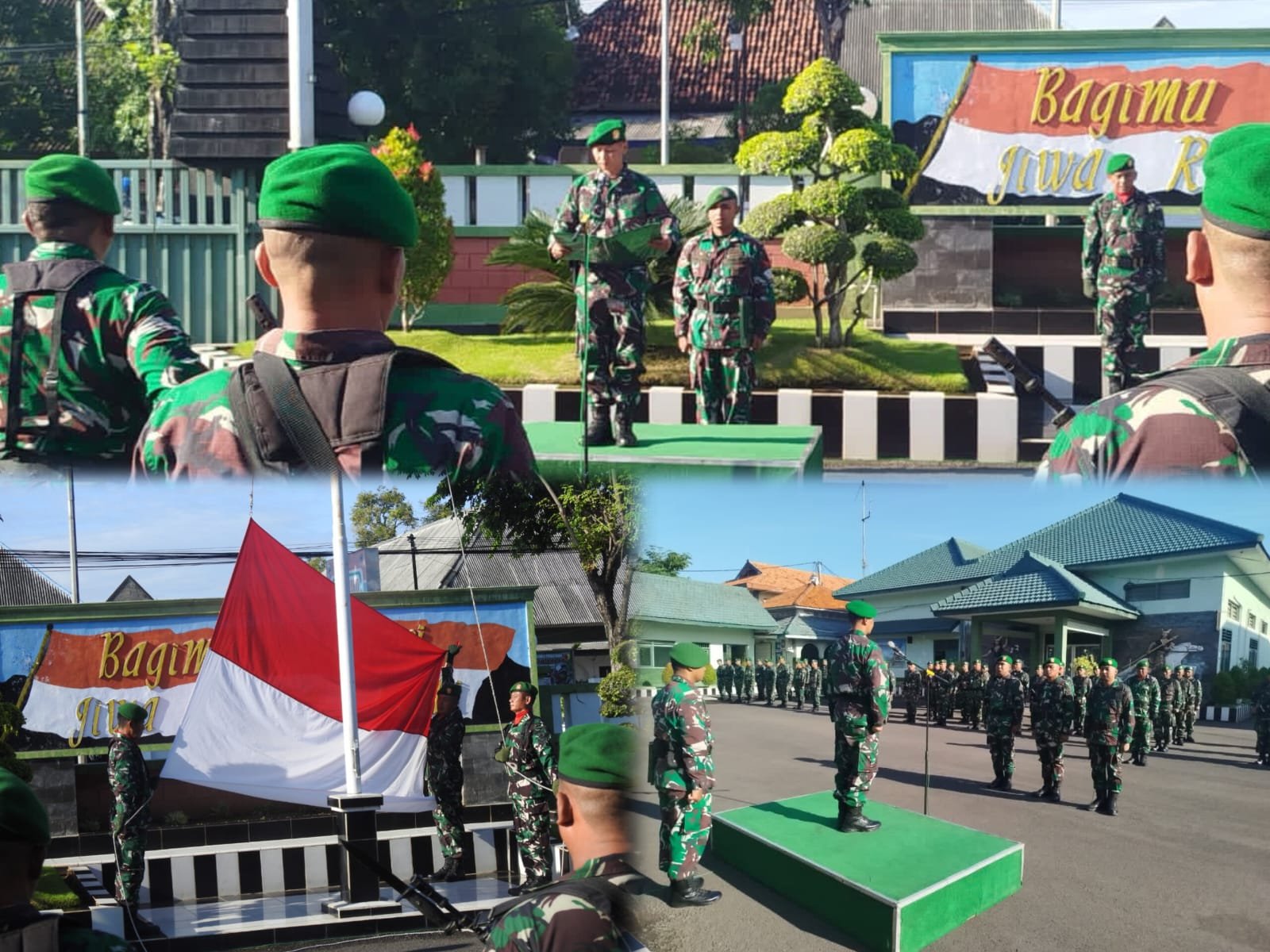 Komando Distrik Militer (Kodim) 0819/Pasuruan secara rutin menggelar upacara bendera