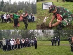 Sinergi TNI, Pemdes, dan Sekolah Hijaukan Tosari Hadapi Ancaman Bencana