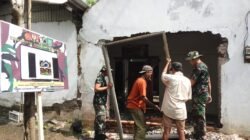 pengerjaan Rumah Tidak Layak Huni (RTLH) milik Bapak Saiful yang berlokasi di Dusun Tumpuk TMMD ke-127