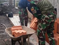 Kemanunggalan TNI-Rakyat, RTLH Dusun Kili Dibangun Penuh Semangat