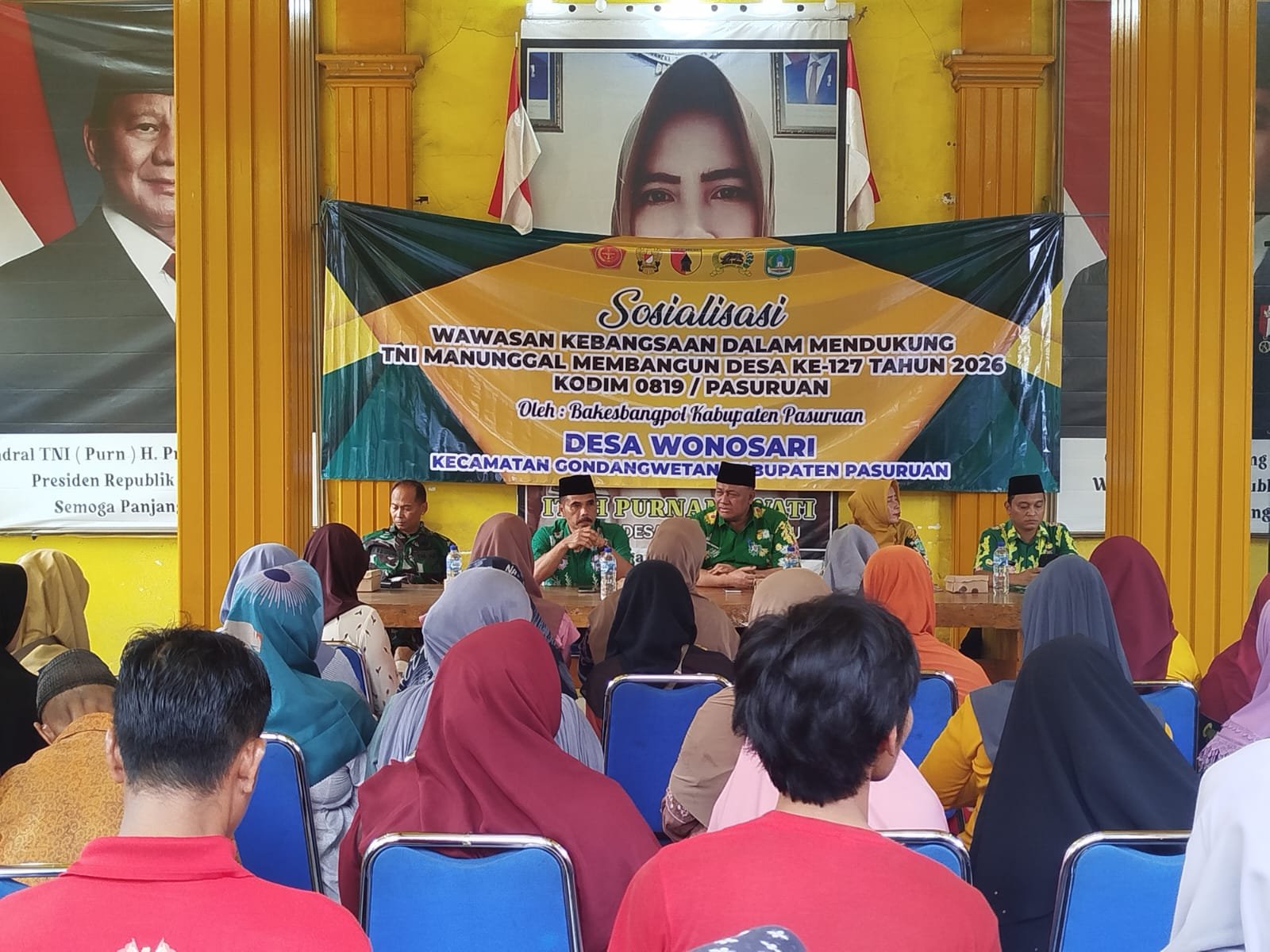 TMMD) ke-127 Kodim 0819/Pasuruan menggelar sosialisasi bela negara