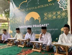 Meriahkan HUT ke-74, UPT  SMP 4 Negeri Pasuruan gelar Khotmil Qur’an dan Istighotsah 