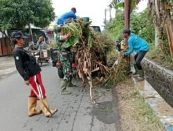 Koramil Kanigaran Sukseskan Gelaran Aksi Sosial Gotku Resik