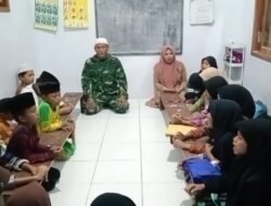 Mengaji Bersama TNI di Lokasi TMMD, Tanamkan Nilai Religius bagi Generasi Muda