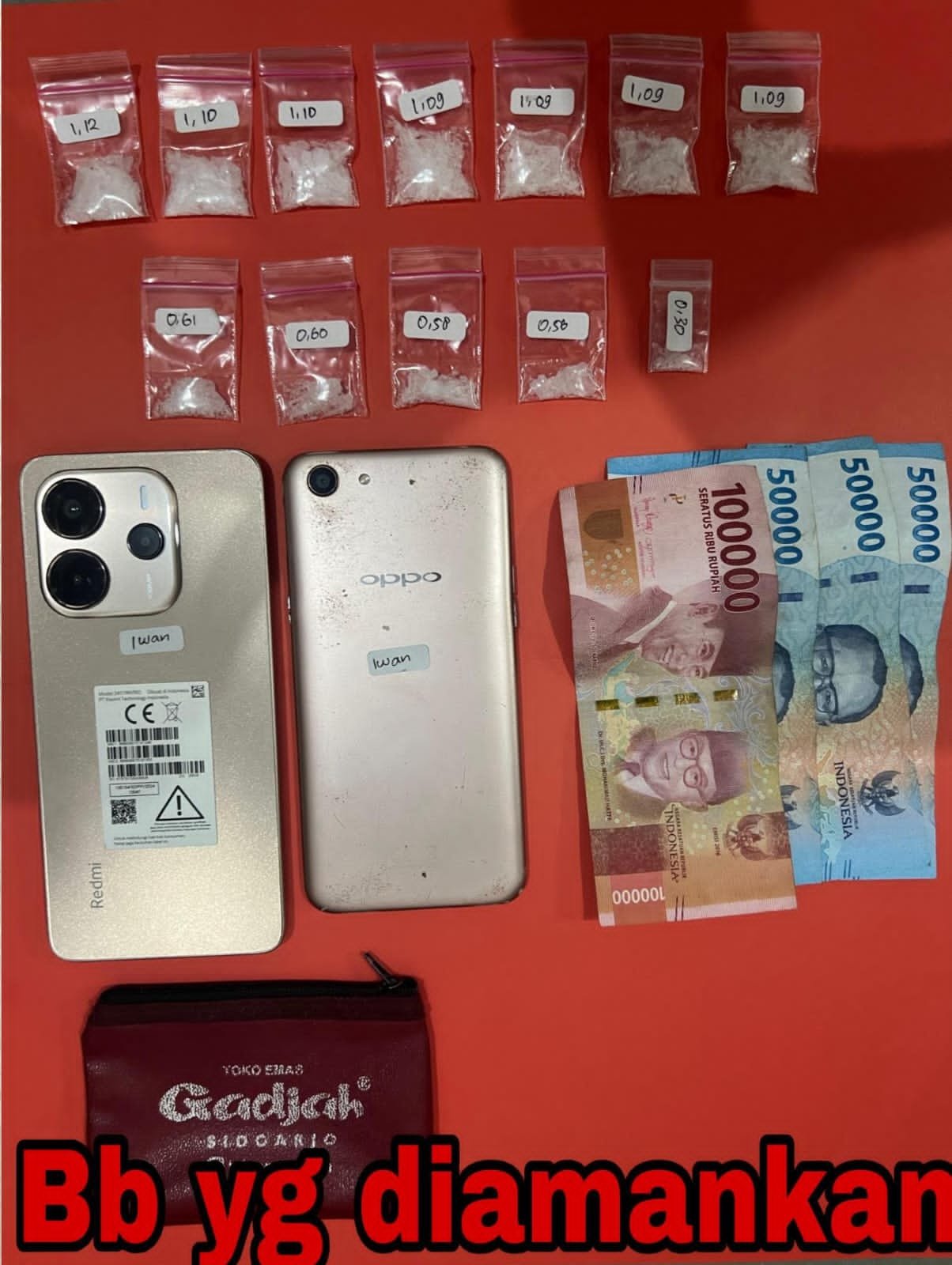 Satresnarkoba Polres Pasuruan Tangkap Pengedar Sabu 10,33 Gram di Beji