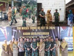 Tim Wasev Tinjau Lokasi TMMD Ke-127 Kodim 0819/Pasuruan di Desa Wonosari