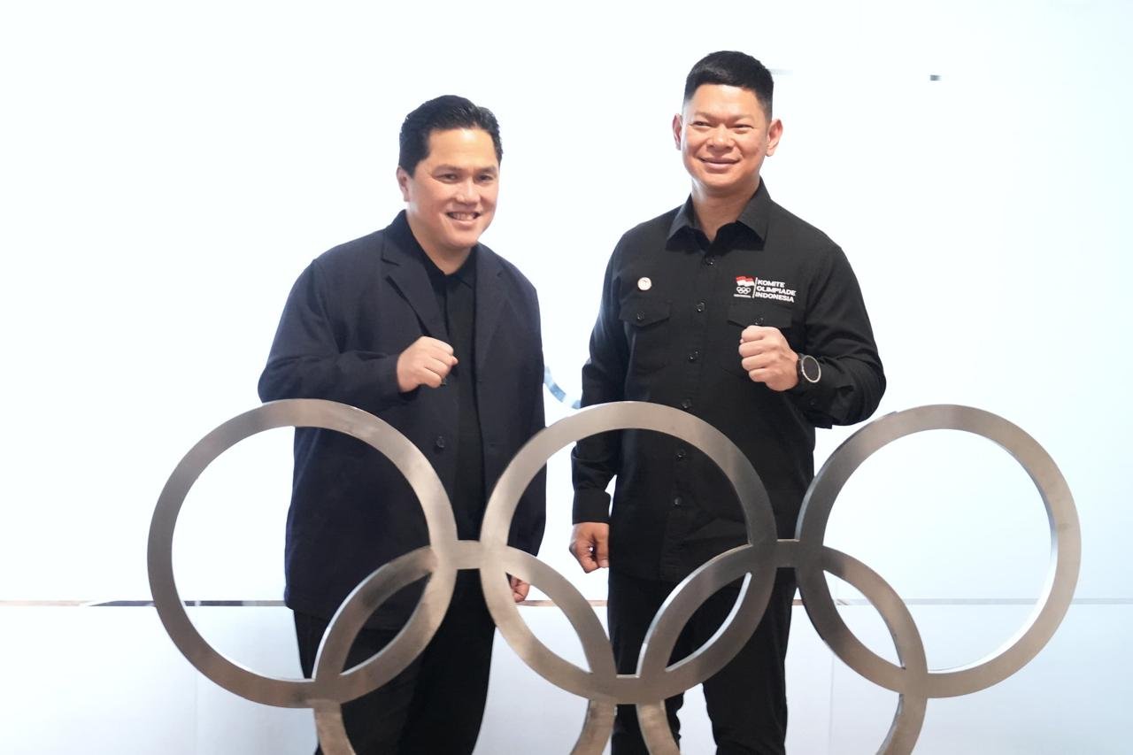 Ketua Umum NOC Indonesia, Raja Sapta Oktohari (kanan), menegaskan komitmennya mengawal proses investigasi tanpa kompromi. (Foto: ist).