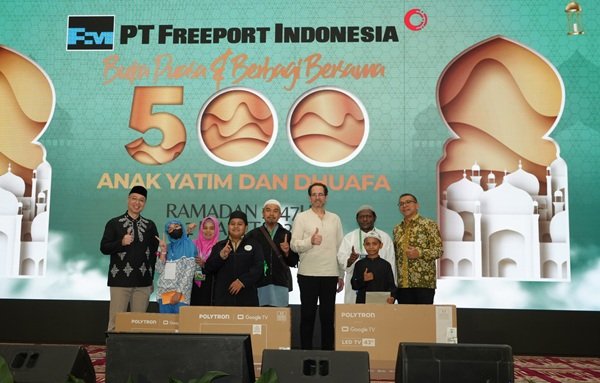 Karyawan Freeport Indonesia Gelar Buka Puasa Bersama dan Santuni Anak Yatim Dhuafa