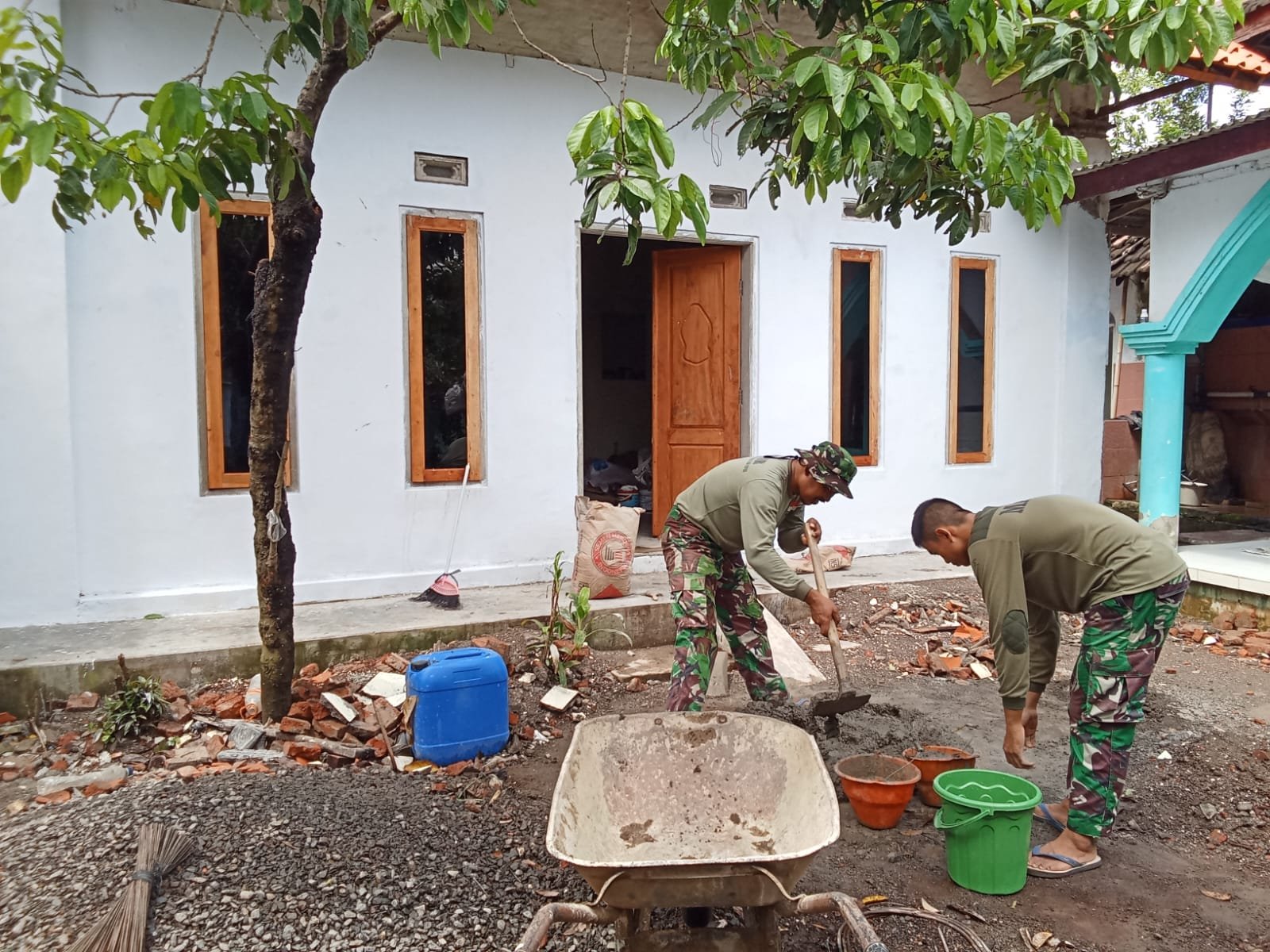 Satgas TMMD di Desa Wonosari