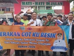 Gerakan Gotku Resik TNI-Polri, BPBD dan Warga Pakistaji Kompak Bersatu Antisipasi Banjir