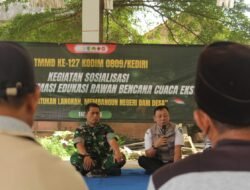 Satgas TMMD Kodim Kediri Undang BPBD di Desa Gadungan