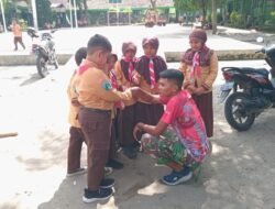 Melalui Pendekatan, Personel Satgas TMMD Kodim Kediri Motivasi Pelajar